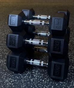 Hex Dumbbell Training Set (5kg, 10kg & 15kg)