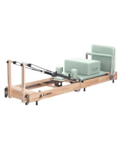 New Korra Folding Oak Pilates Reformer (AP-1521) – Sage Green Leather