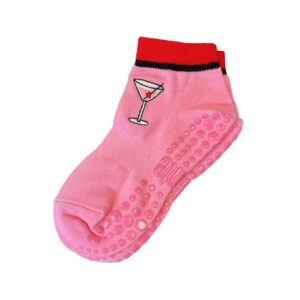 AP-2414 - Make Mine A Mocktail Size UK 2-5 Grip Socks (2)