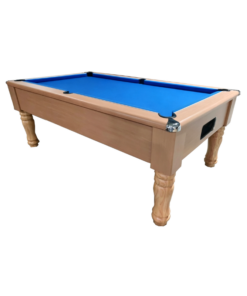 Accupro Supreme Slate Bed Pool Table (Beech) | Blue Cloth