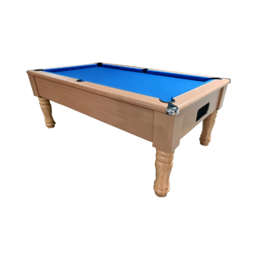 Accupro Supreme Slate Bed Pool Table (Beech) | Blue Cloth
