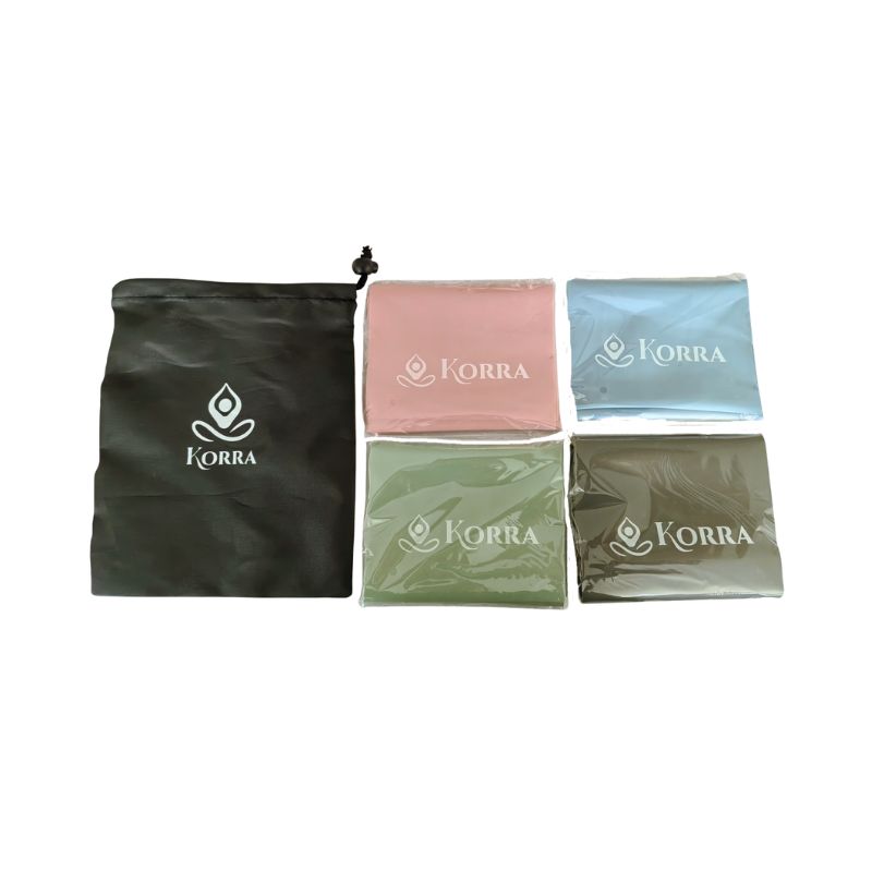 Korra Pilates Resistance Bands Set (10,15,20,25lbs)