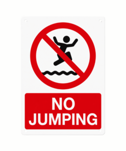 Signage NO JUMPING