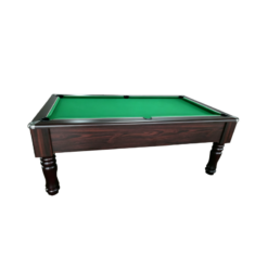 Accupro Supreme Slate Bed Pool Table (Walnut) Green Cloth (1)