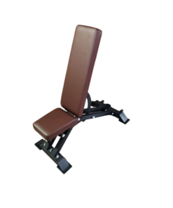 [F-0407] Forteza Full Commercial Adjustable Bench (Brown Leather)