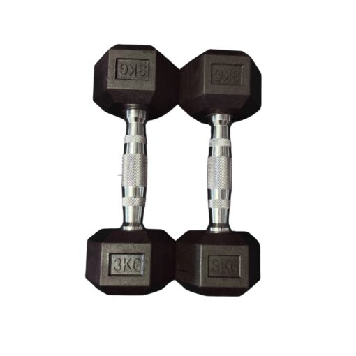 Showroom Model 3KG Hex Dumbbells Pair