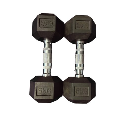 Showroom Model 6KG Hex Dumbbells Pair